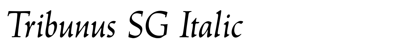 Tribunus SG Italic